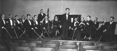 The Ramsey Little Symphony with conductor Antonio Levane, and on first violin Frank T. Rufner a benefactor of the Orchestra